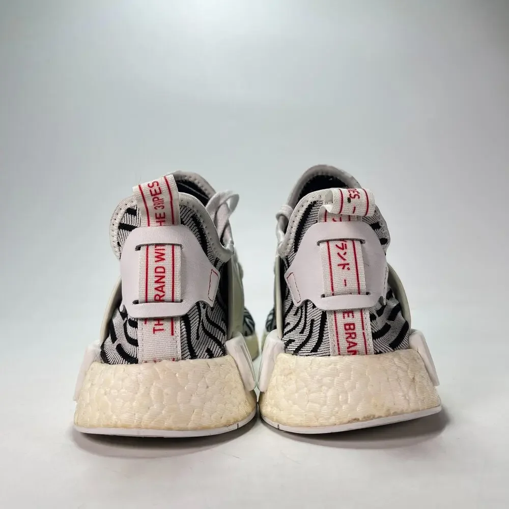 adidas NMD XR1 Primeknit Zebra Casual Lifestyle Sneakers BB2911 Men's Size 8.5
